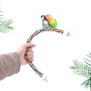 Parrot Standing Pole Climbing Rope Standing Stick Ladder Birdcage Accessories