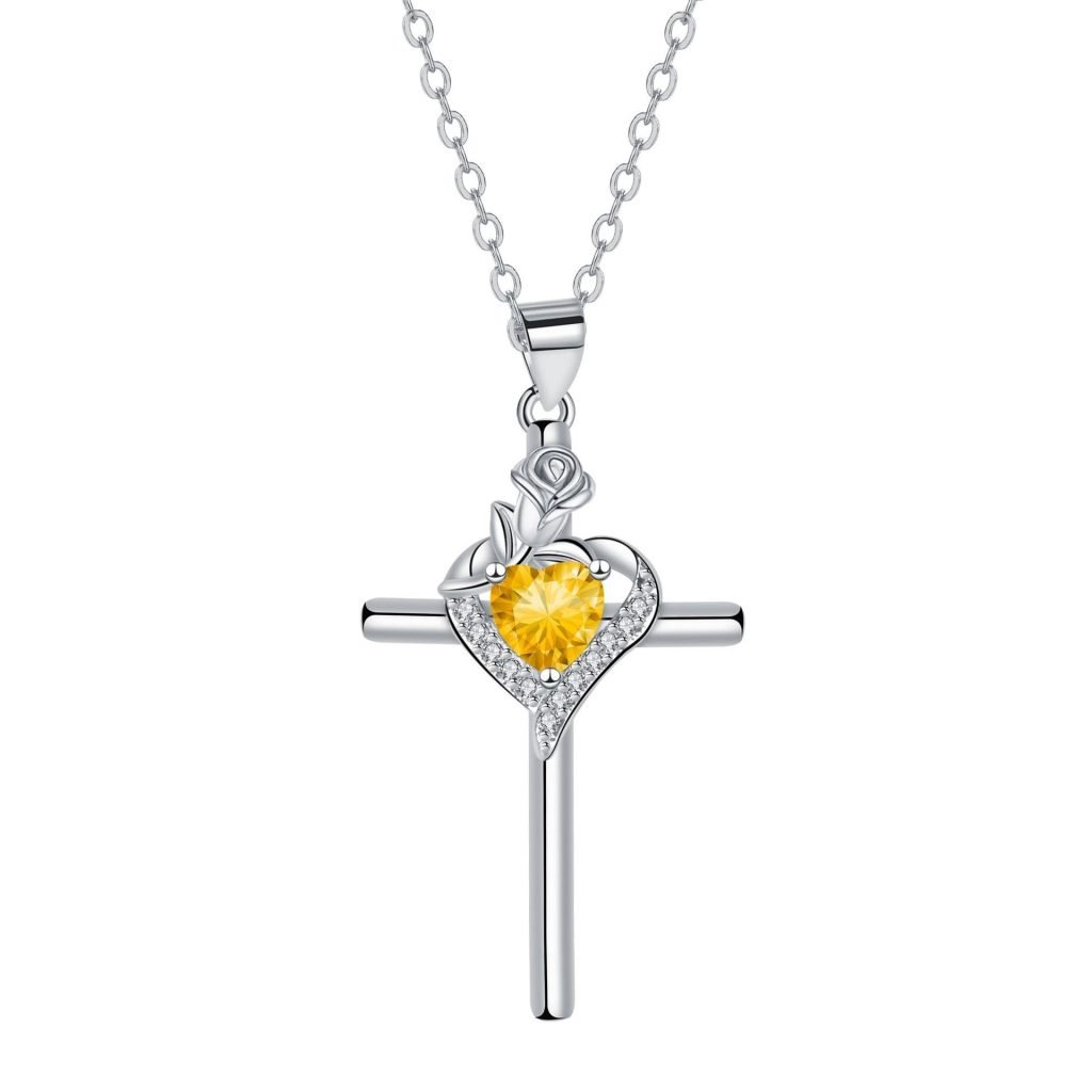 Love Ross Cross Necklace Fashion Elegant Jewelry Gift