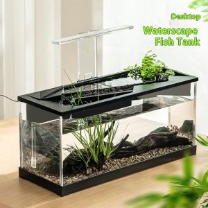 Acrylic Filter Circularly Heating Lighting Integrated Lazy Aquarium