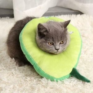 Adjustable Pet Neck Cone Recovery Pet Cat Recovery Collar Cat Soft Lemon Neck Cone Adjustable Pet E Collar After Surgery, Wound Healing Protective Cat Elizabethan Collar For Kitten & Puppy