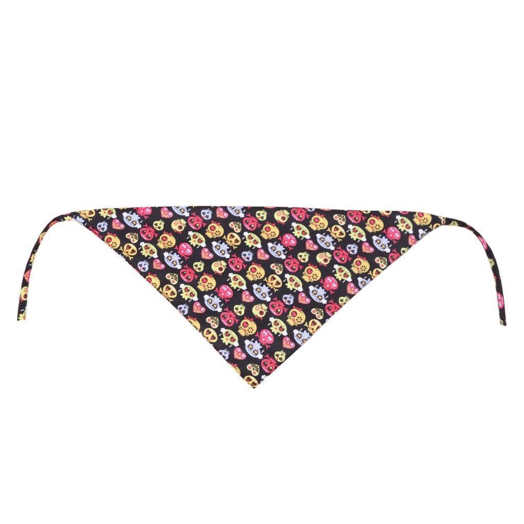 Halloween Pet Triangle Scarf Ghost Festival Lace Double Layer Can Be Customized