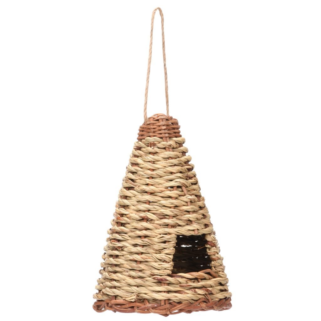 Creative Flat Bottomed Grass Woven Bird’s Nest Horticultural Decoration