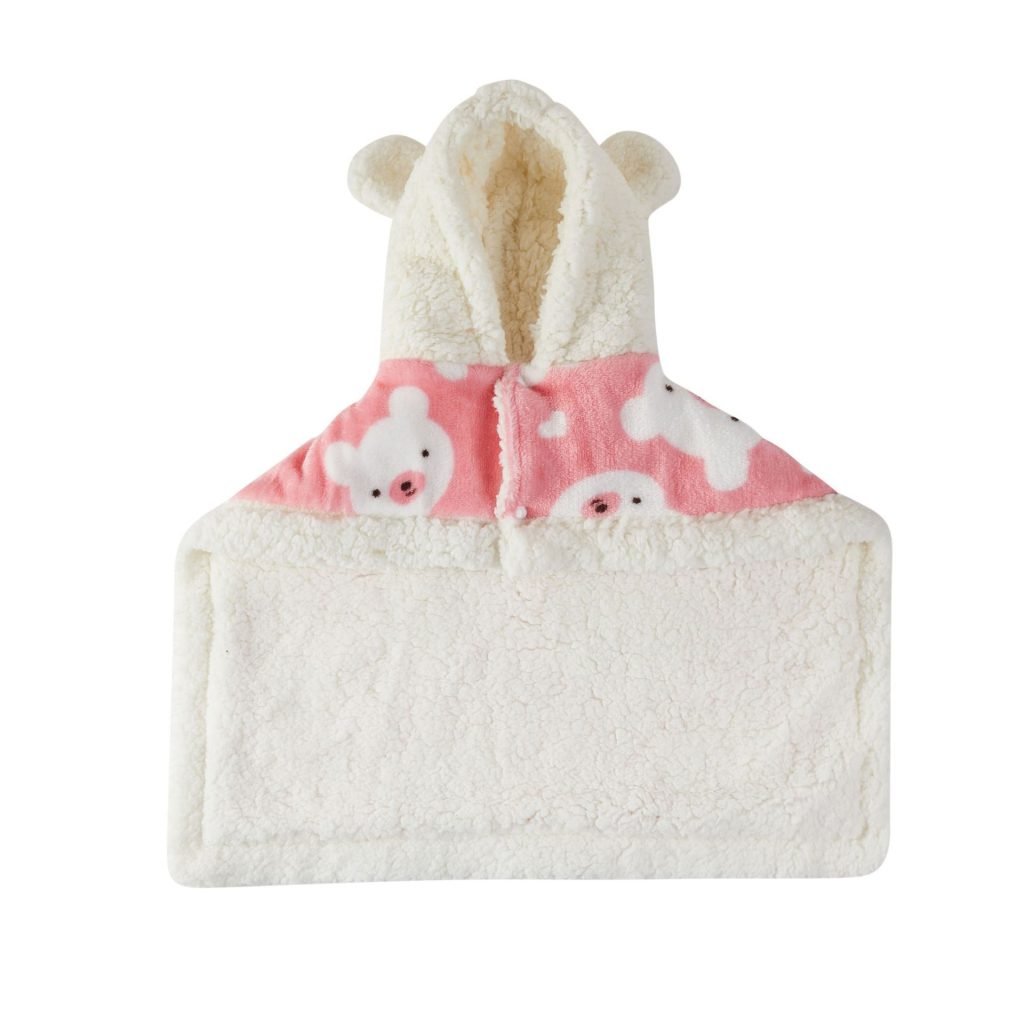 Pet Clothes Warm Thickened Flannel Hooded Shawl Pajamas