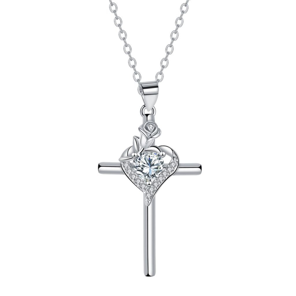 Love Ross Cross Necklace Fashion Elegant Jewelry Gift