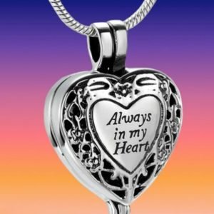 European And American Retro Heart-shaped Perfume Bottle Necklace