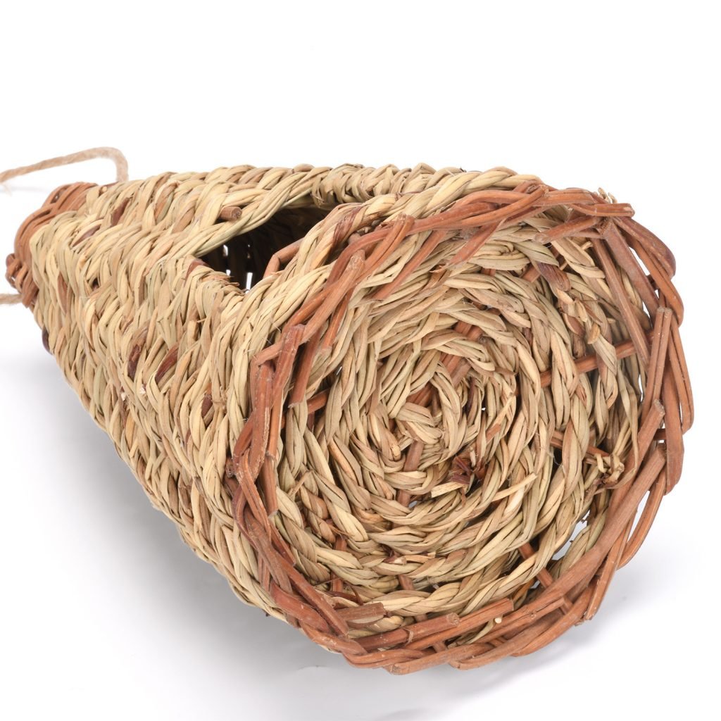 Creative Flat Bottomed Grass Woven Bird’s Nest Horticultural Decoration