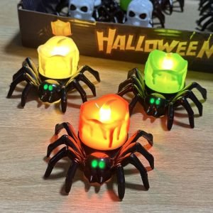 Halloween Pumpkin Spider Candle Light Decoration Props