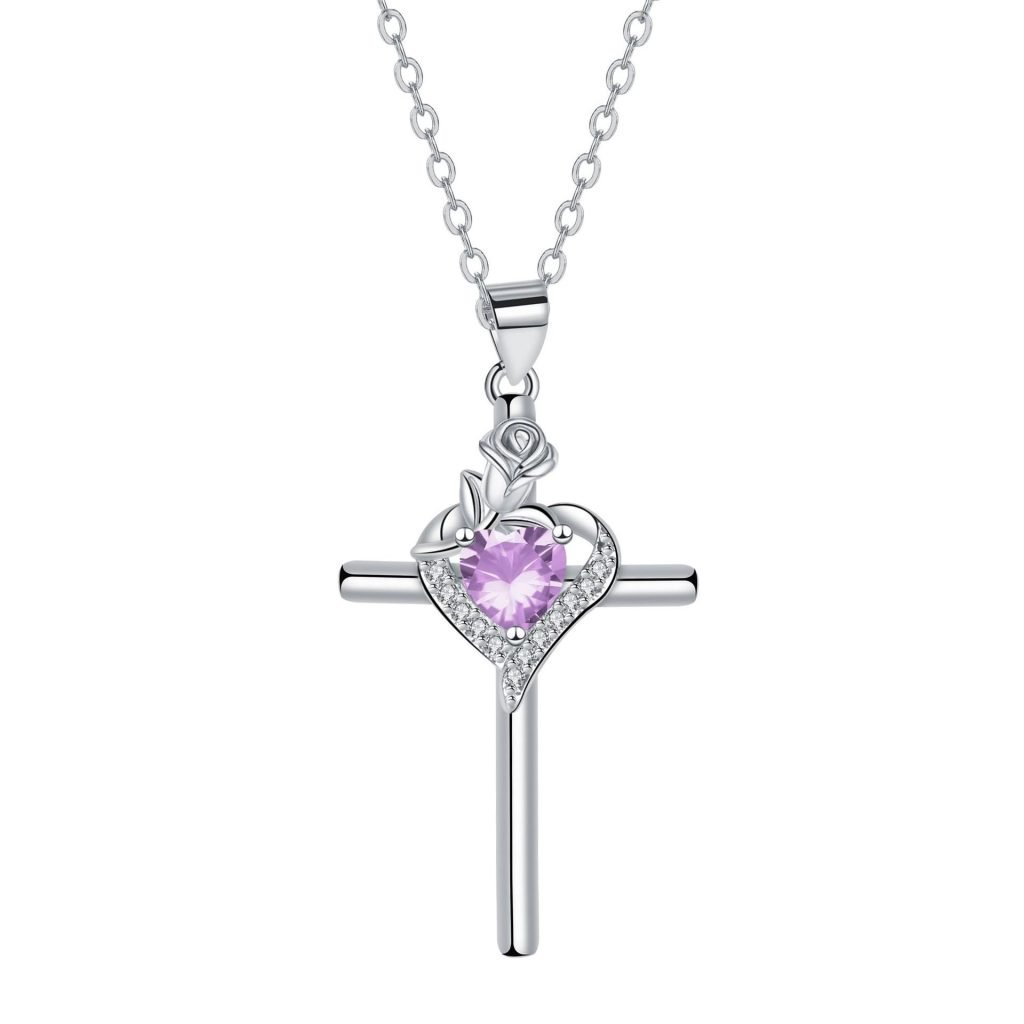 Love Ross Cross Necklace Fashion Elegant Jewelry Gift