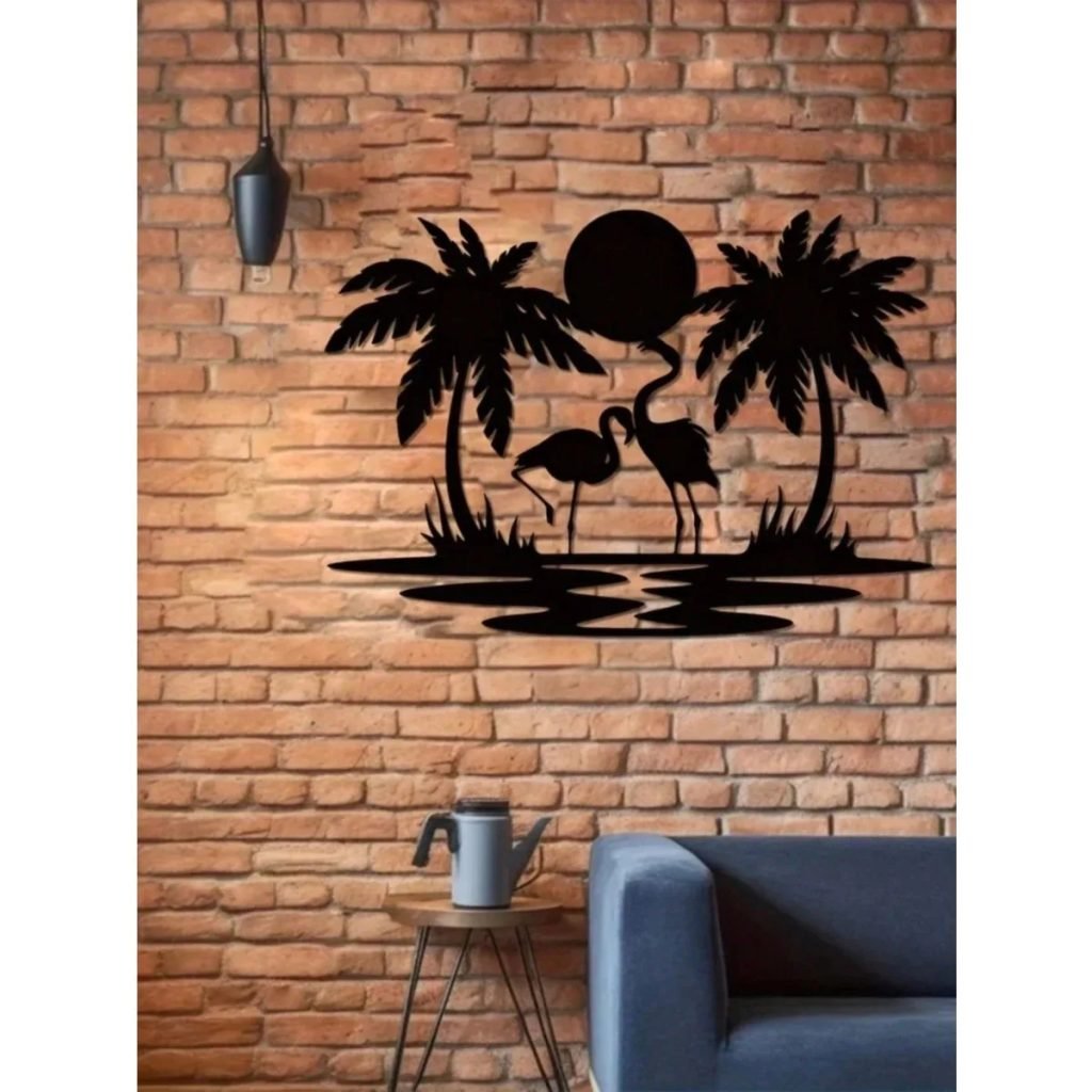 Swan Couple Wall Decoration Wall Sculpture | Gorgeous Ornament for Living Room/Door/Bedroom | Halloween & Christmas Gift