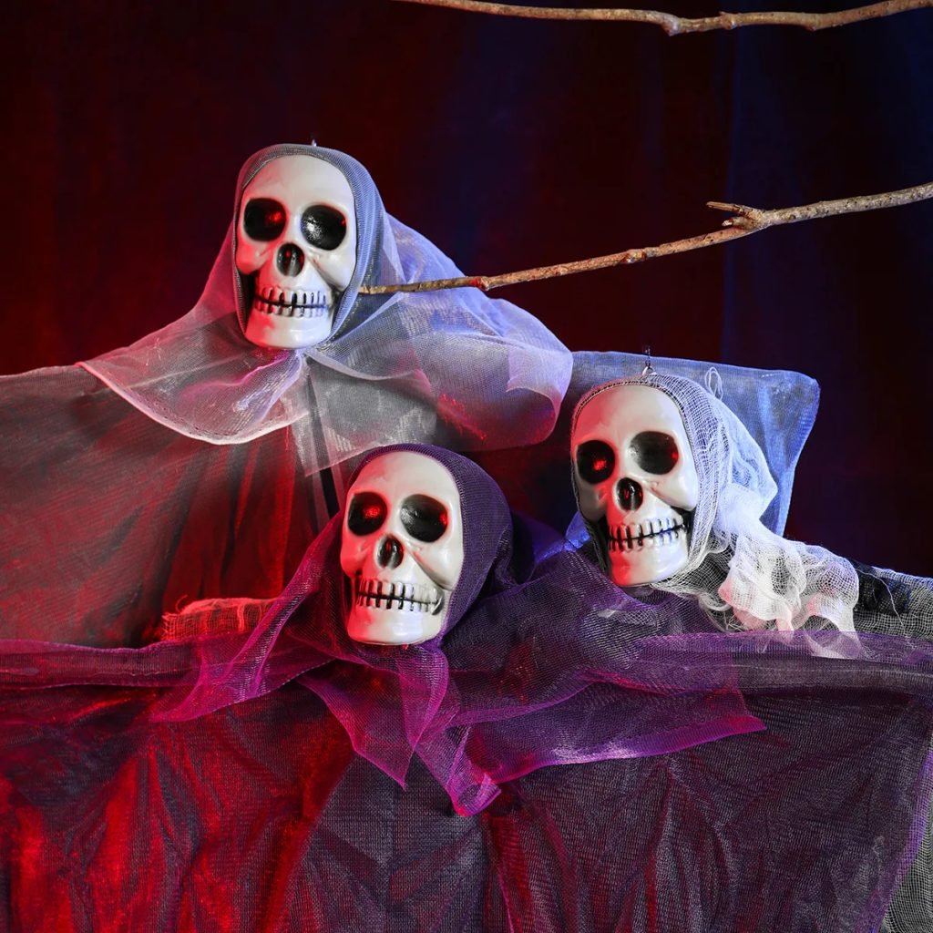 Hanging Halloween Skeleton Ghosts Decorations Halloweens Skeleton Flying Ghost Haunted Haunted House Prop Party Decor