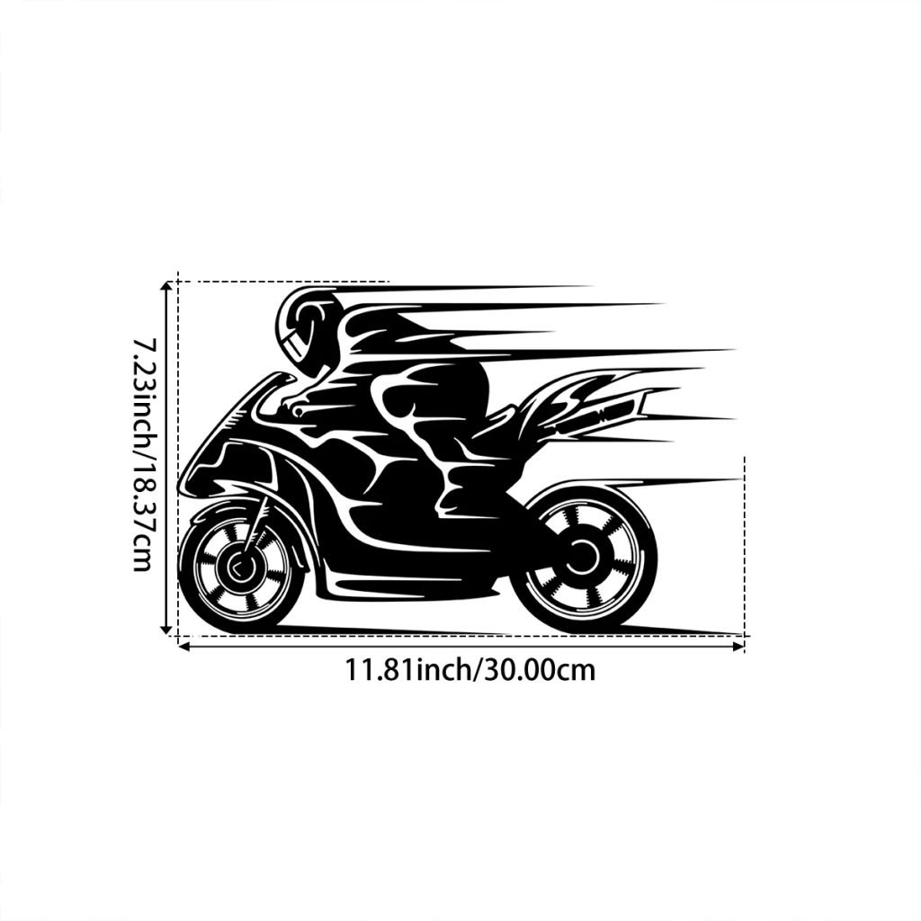 1PC Metal Motorcycle Silhouette Wall Decor for Home Decor Wall Art Sculpture Motorbike Enthusiast Gift