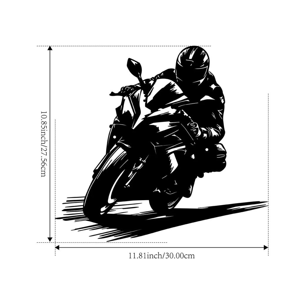 1PC Metal Motorcycle Silhouette Wall Decor for Home Decor Wall Art Sculpture Motorbike Enthusiast Gift