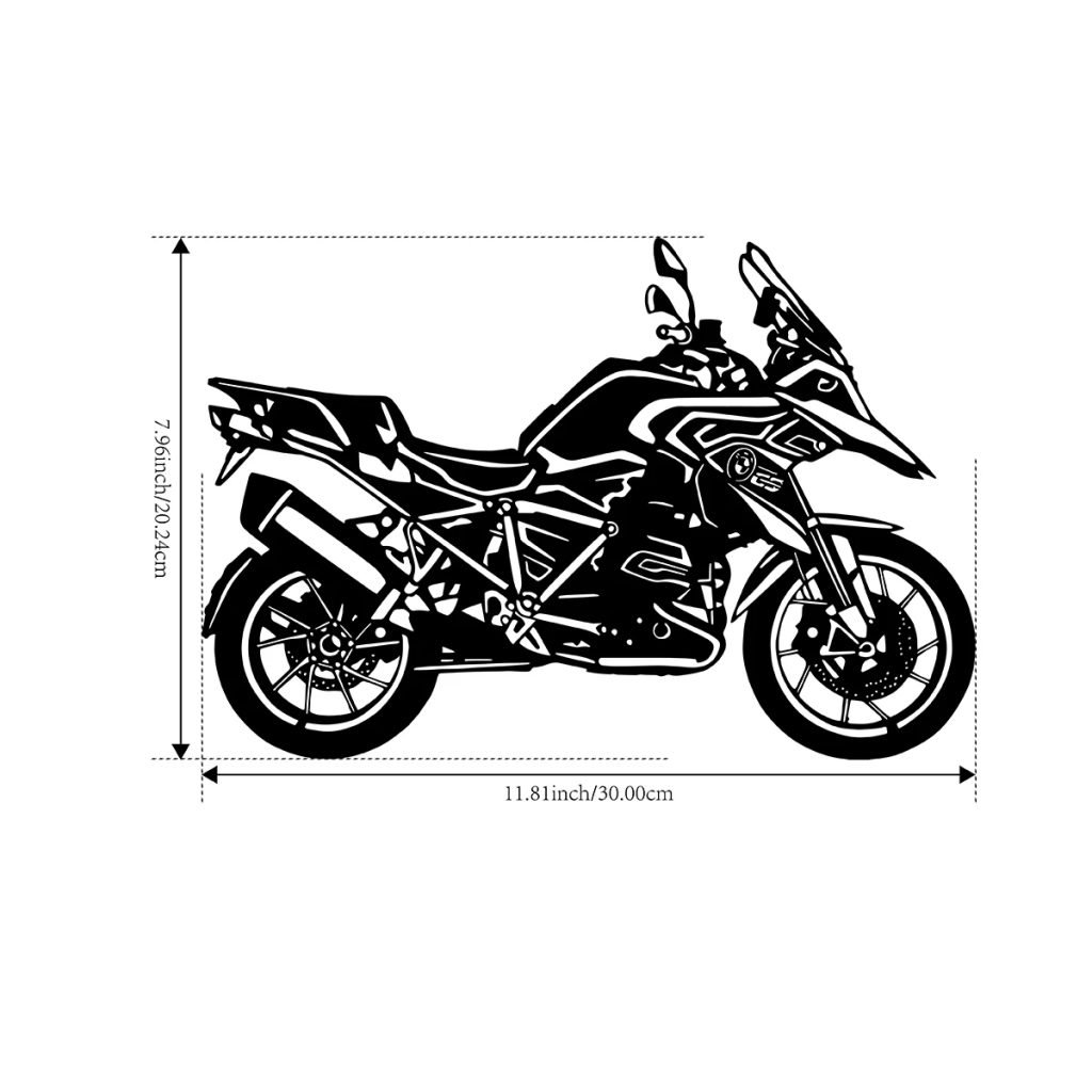 1PC Metal Motorcycle Silhouette Wall Decor for Home Decor Wall Art Sculpture Motorbike Enthusiast Gift