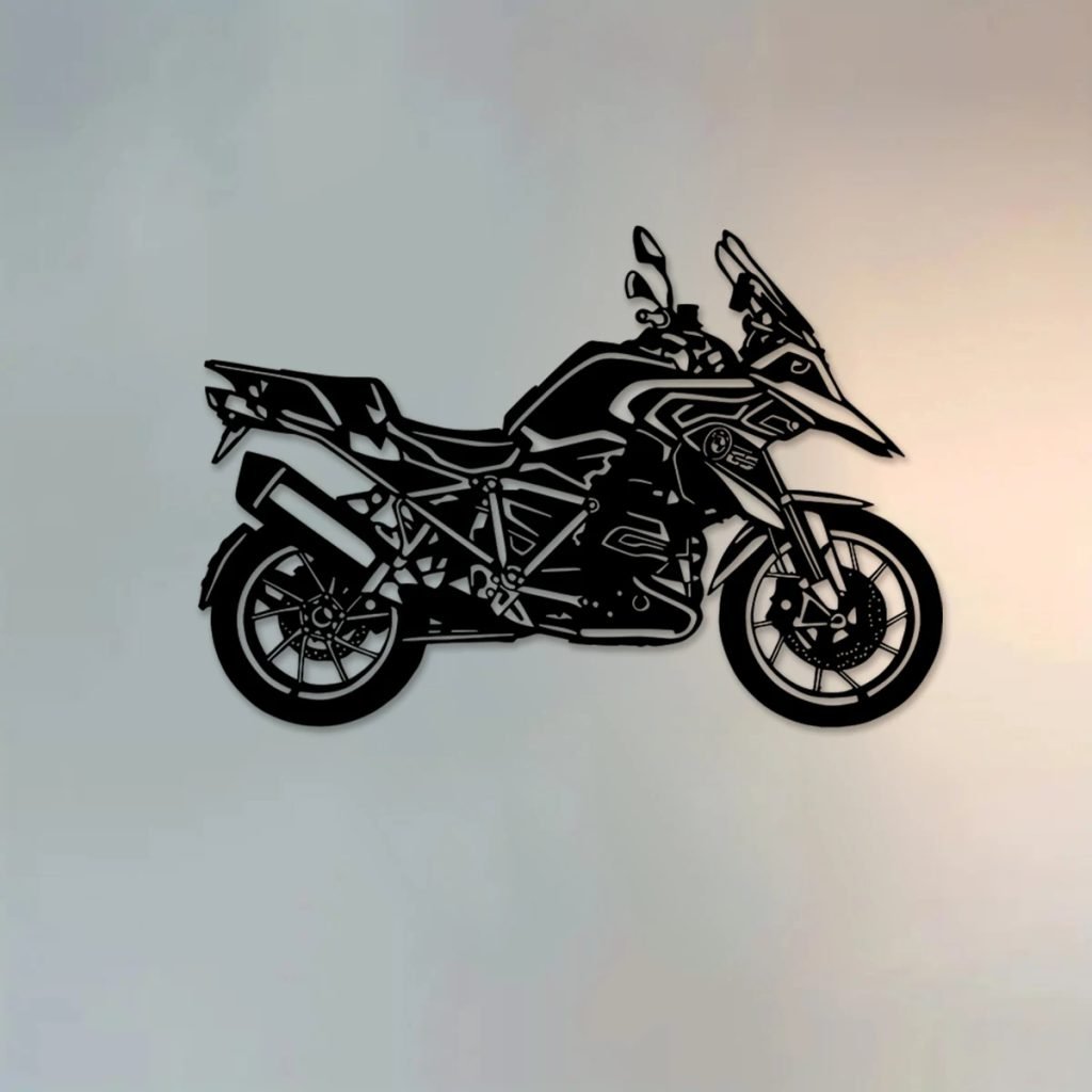 1PC Metal Motorcycle Silhouette Wall Decor for Home Decor Wall Art Sculpture Motorbike Enthusiast Gift