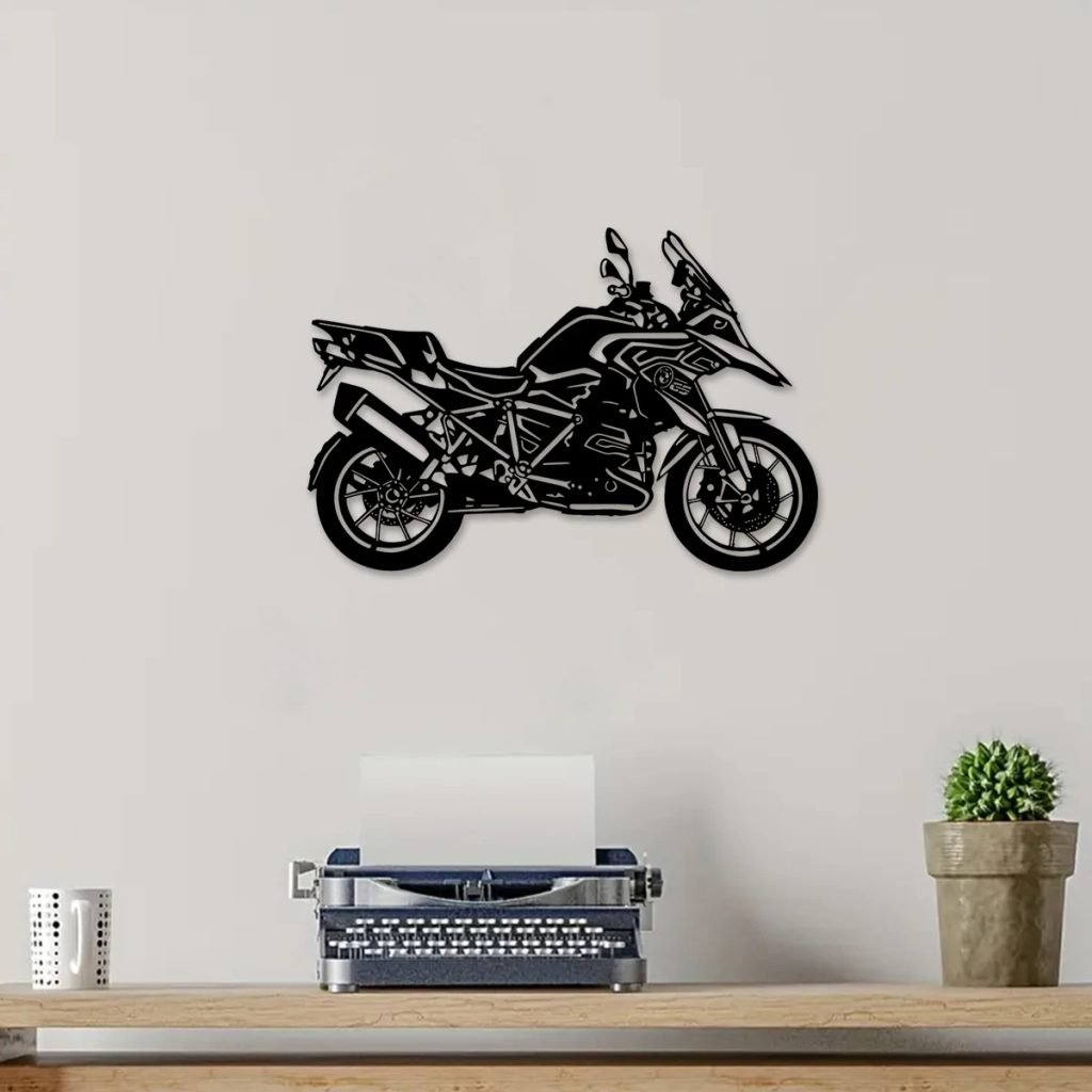 1PC Metal Motorcycle Silhouette Wall Decor for Home Decor Wall Art Sculpture Motorbike Enthusiast Gift