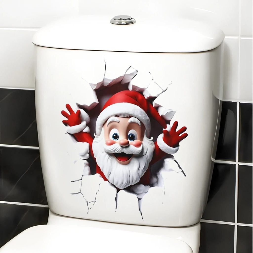 Christmas Snowman Toilet Sticker Merry Christmas Party Decoration 2025 Xmas Bathroom Decor Navidad Natal New Year Gift 2026