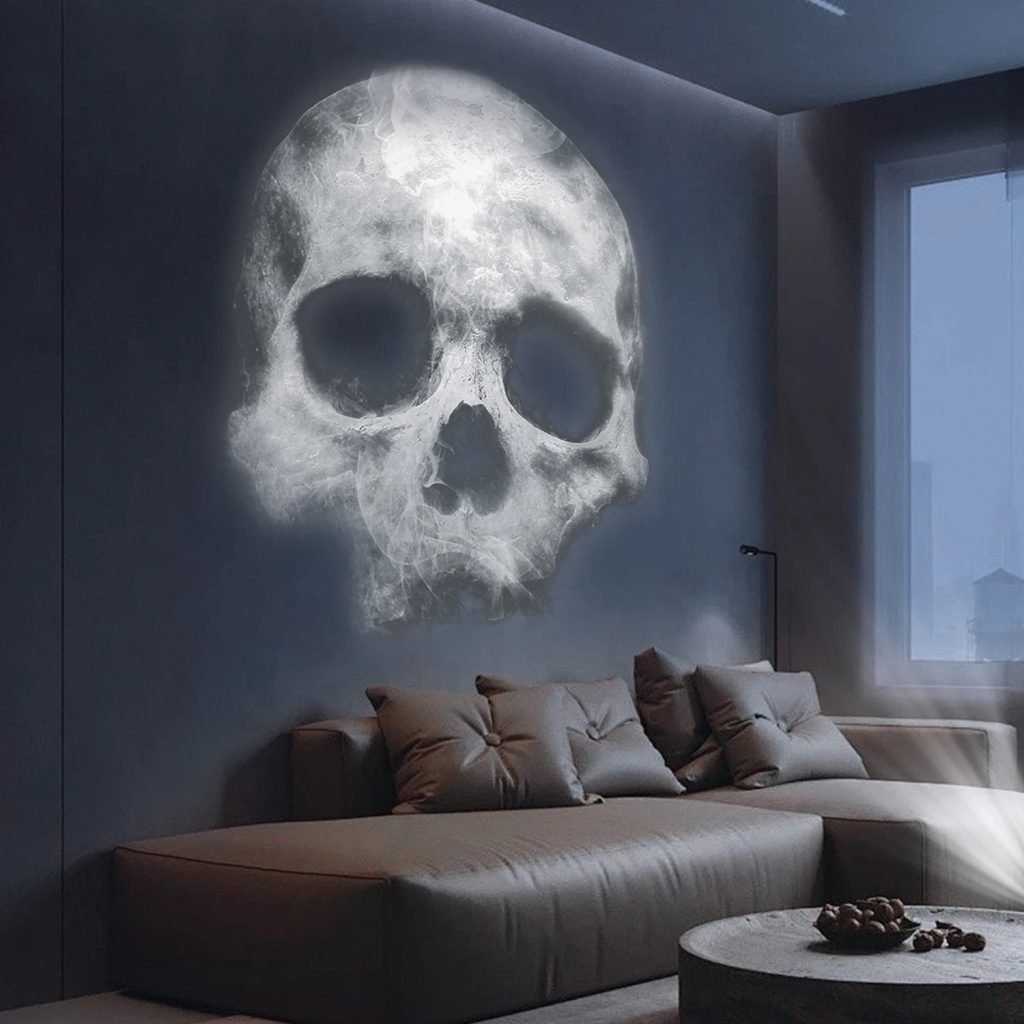 Skull projection lamp, USB lighting night light