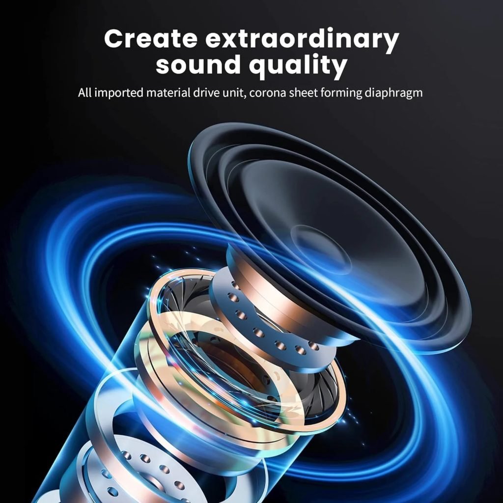 P2961 Bluetooth 5.3 Headphone Over HIFI Stereo Sports Noise Reduction Headset Waterproof Long Battery Life Study Gaming Earphone