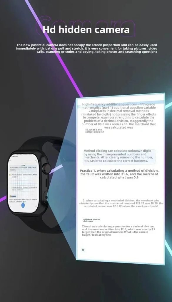 2025 VP09 Smart Watch 4G 5G Dual SIM Android OS GPS Navigation WIFI 8MP Rotating Camera Google Services Support