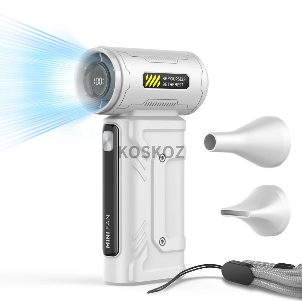 High Speed Handheld Turbo Fan, 5 Gear 76000RPM Super Power Air Dust, Turbo Fan for House, Outdoor. Dust Blower for Computer, Car