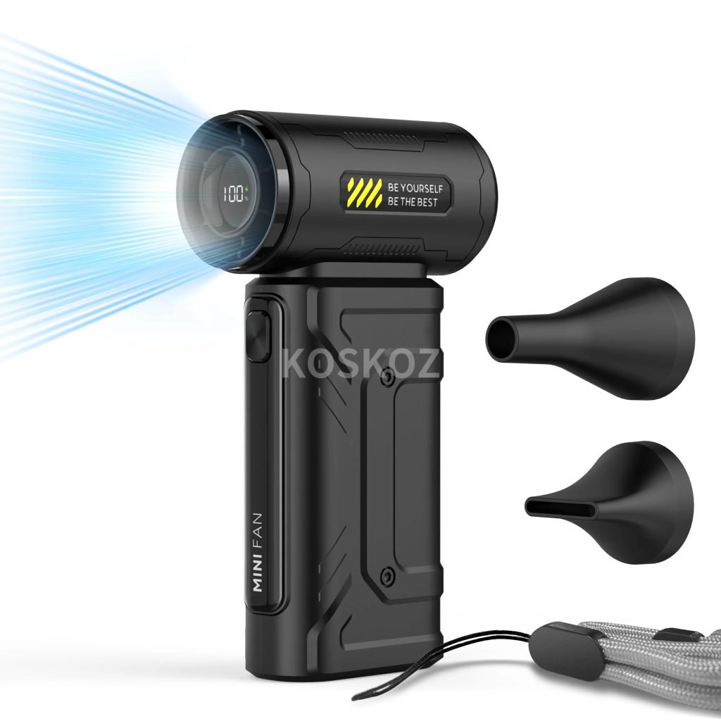 High Speed Handheld Turbo Fan, 5 Gear 76000RPM Super Power Air Dust, Turbo Fan for House, Outdoor. Dust Blower for Computer, Car