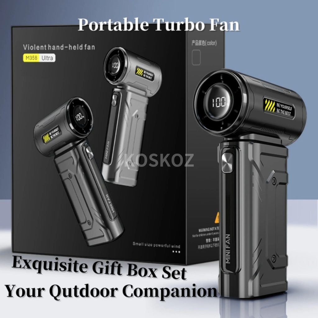 High Speed Handheld Turbo Fan, 5 Gear 76000RPM Super Power Air Dust, Turbo Fan for House, Outdoor. Dust Blower for Computer, Car
