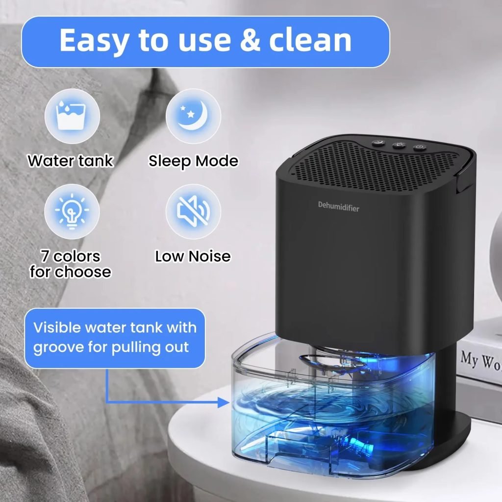 Air Dehumidifier Portable Mute Moisture Air Purifier For Home Bedroom Office Smart Dehumidifier Kitchen Dryer EU/US plug