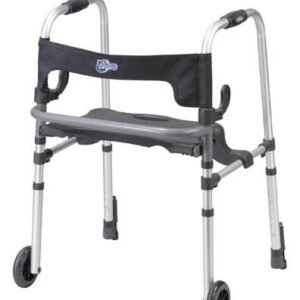 Clever-Lite Walker w/Seat & Push-Down Brakes