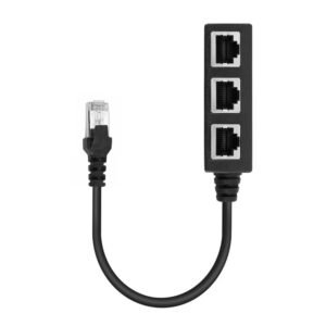 Color: Onepoint3, power: USB - Ethernet Cable Adapter Splitter Rj45 One Point Three Extension Cord