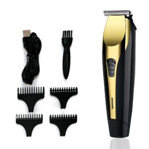 Color: Gold, Style: Standard - USB rechargeable baby hair clipper