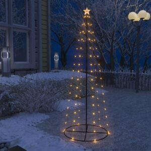 Christmas Tree Warm White PVC, metal 2 x 6 ft Foldable