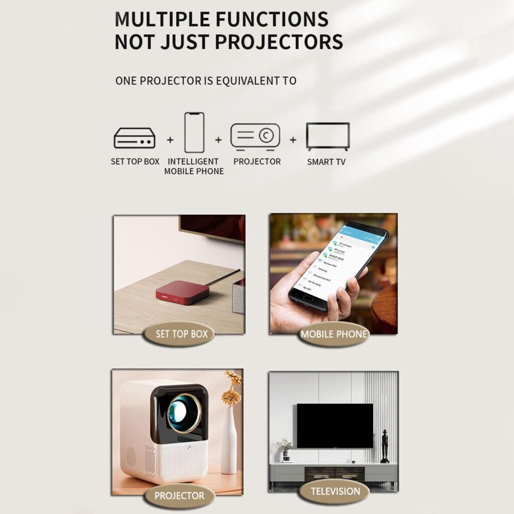 X10 5g Wifi Mini Projector 1080p HD Mini Projector Manual Zoom Smartphone Projector Outdoor Movie UK Plug