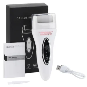 Color: Orange - Electric Foot File Pedicure Machine Callus Remover Rechargeable Foot Heel Cracked Dead Skin Scrubber Polisher Grinder Tools