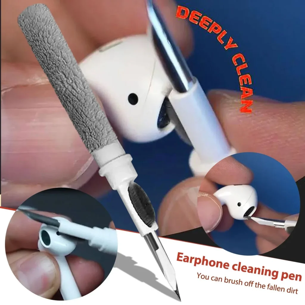 Color: WHITE – Bluetooth Earphone Cleaner Kit For Airpods Pro 1 2 3 Earbuds Case Cleaning Pen Brush Tool For Xiaomi Huawei Lenovo Headset