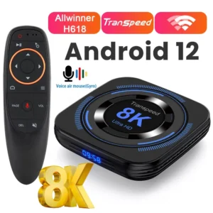 Color: Red, Plug Type: EU Plug, Ships From: CHINA - New! Transpeed Allwinner H618 Android 12 TV BOX Dual Wifi 32G64G Quad Core Cortex A53 Support 8K Video 4K BT4.0 Set top box