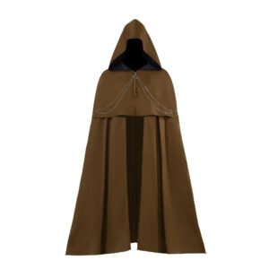 Color: Brown, Size: XXXL - Renaissance Cloak Stage Show Performance Gown Cosplay