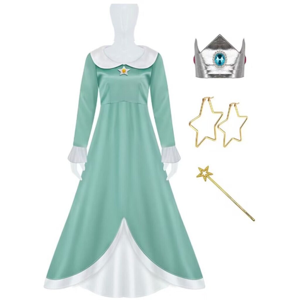 Color: Green Dress Style 1, size: XL – Children’s Princess Biji Halloween Cosplay Costume