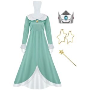 Color: Green Dress Style 1, size: XL - Children's Princess Biji Halloween Cosplay Costume