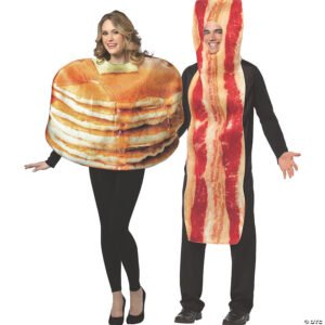 Pancake and bacon couple costume