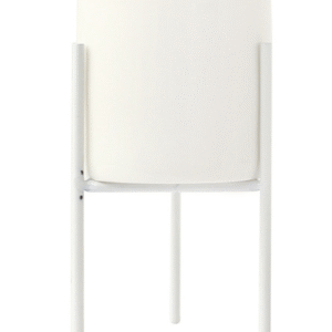 Color: White, Size: M - 1Set Nordic Iron Art Vase Ceramics Flower Pot Plant Flowerpot Planter Office Desktop Cafe Home Decoration Flower Rack