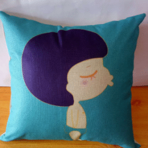 style: 38, Size: 45X45CM-With pillow, type: - Cartoon Linen Backing Block Back Cushion