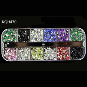 Specification: KQH470 color - Multi-size Nail Rhinestones 3D Crystal Nail Stones Gems Pearl DIY Nail Art Decorations
