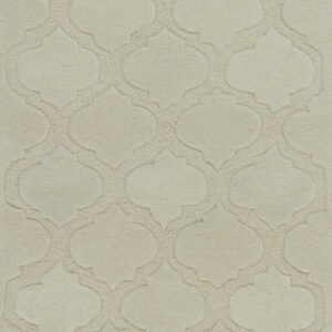 3' X 5' Grey Hand Tufted Geometric Indoor Area Rug