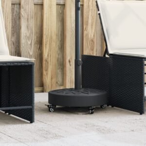 Parasol Base Black Polyethene and Concrete Large