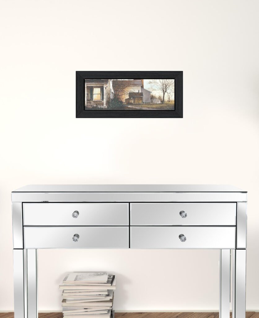 Approaching Dusk Black Framed Print Wall Art