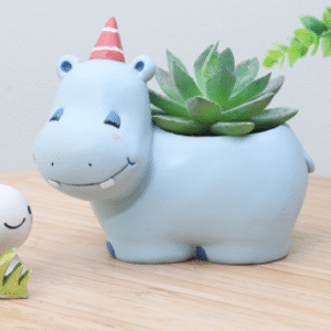 style: Hippo - Creative Cartoon Animal Succulent Plant Pot