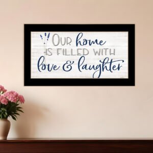 Our Home Black Framed Print Wall Art