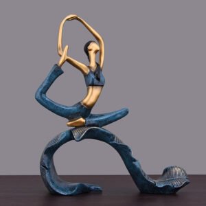 Color: Blue, style: E - European Style Yoga Girl Ornaments Home Decorations