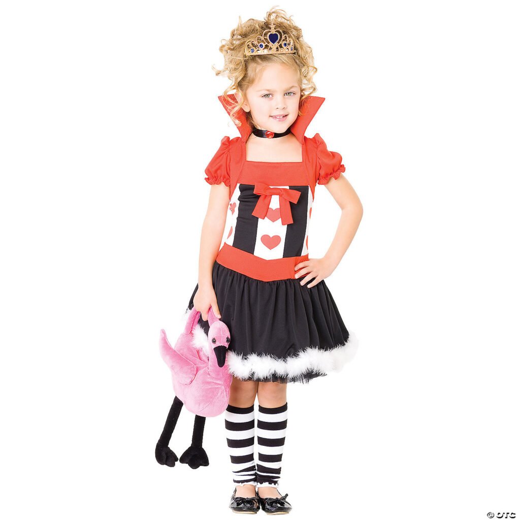 GIRLS QUEEN OF HEARTS COSTUME UA48108