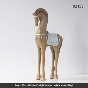 Style: A - European-style Creative Hallway Decorative Minimalistic Abstraction Horse Sculpture